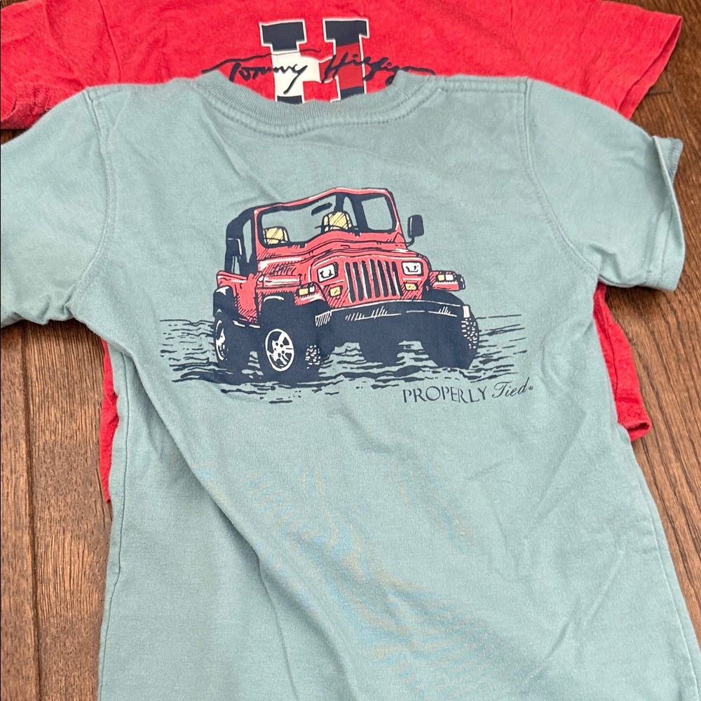 Tommy Hilfiger Red Kids T-Shirt & Properly Tied Blue Kids T-Shirt